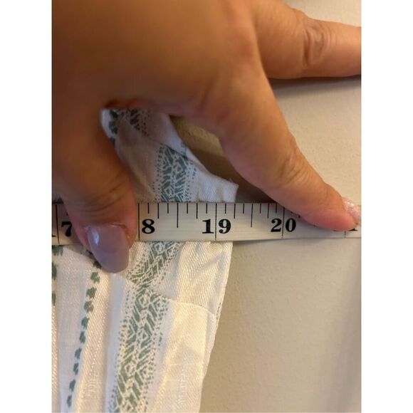 NEW Flag & Anthem Regan Flutter Sleeve Tiered Blouse sz L Boho peplum Cottagecor - Picture 9 of 10